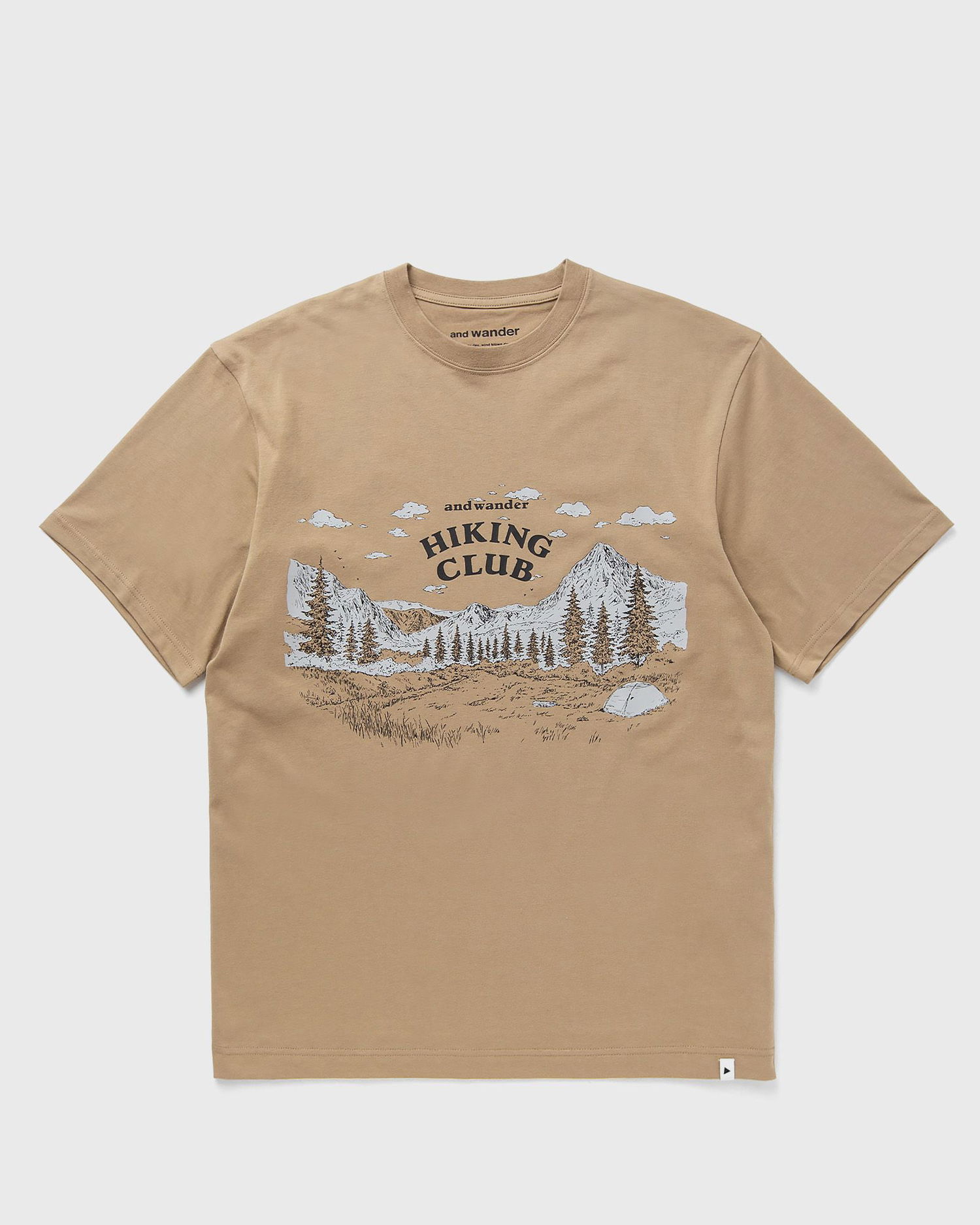 Tričko and wander Hiking Club Graphic T-Shirt Béžová | 5745164053-054, 0