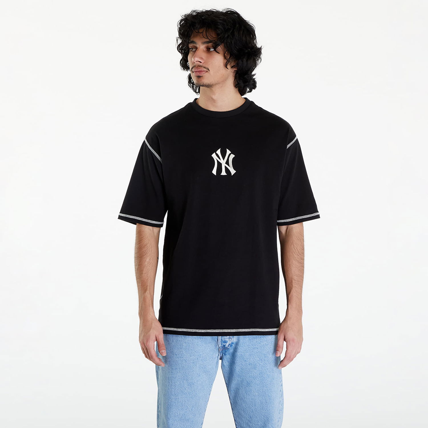 Tričko New Era New York Yankees MLB World Series Oversized T-Shirt UNISEX Čierna | 60435451, 0