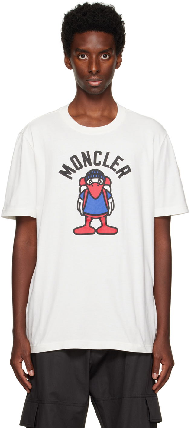 Tričko Moncler Printed Biela | I20918C000588390T, 0