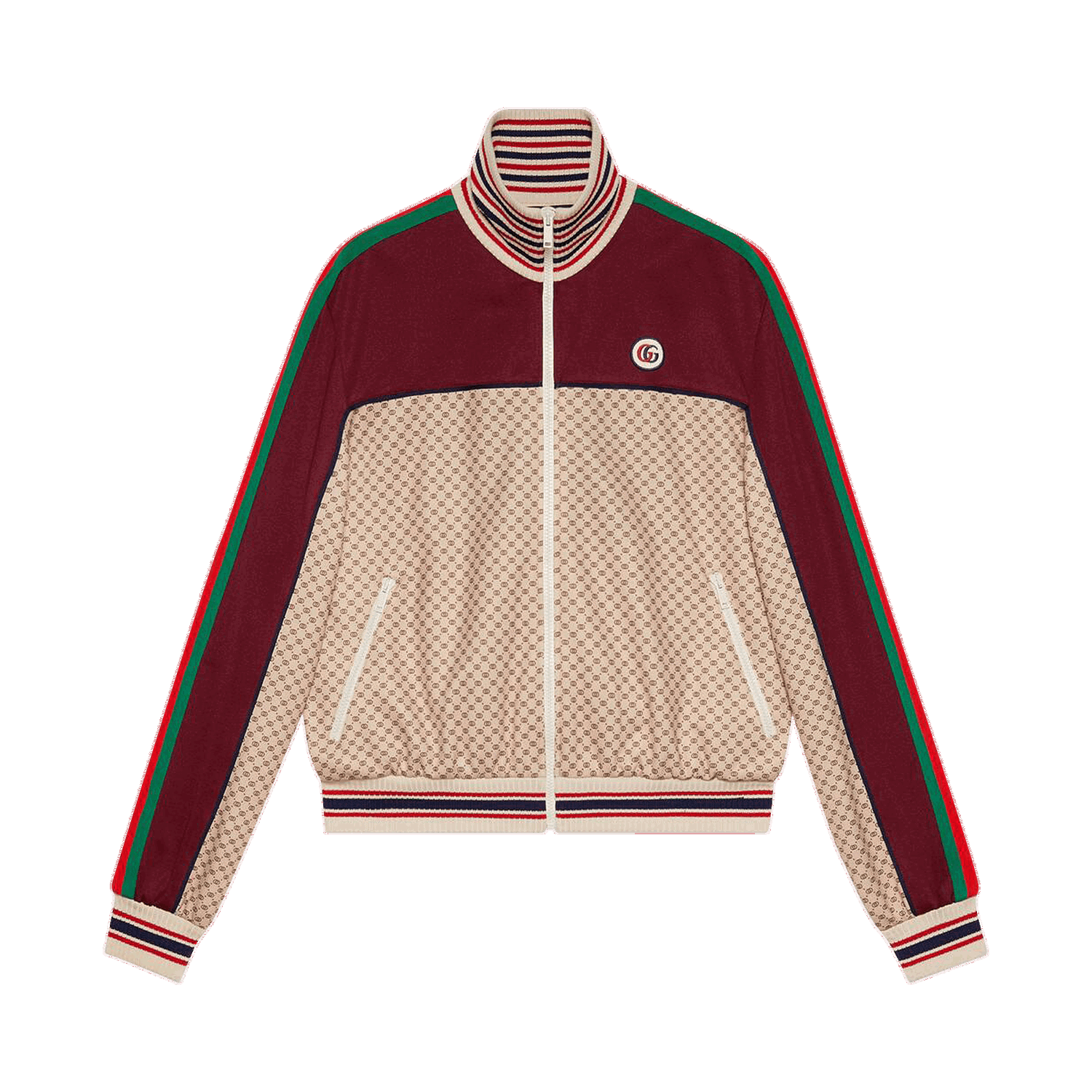 Bunda Gucci Interlocking G Print Jersey Jacket Vínová | 655196 XJDFP 9115, 0
