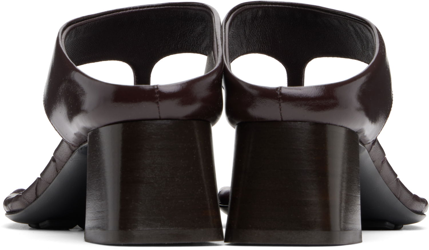 Starostlivosť o obuv Bottega Veneta Bottega Veneta Marella Thong Heeled Sandals Vínová | 807023 V3H90, 1