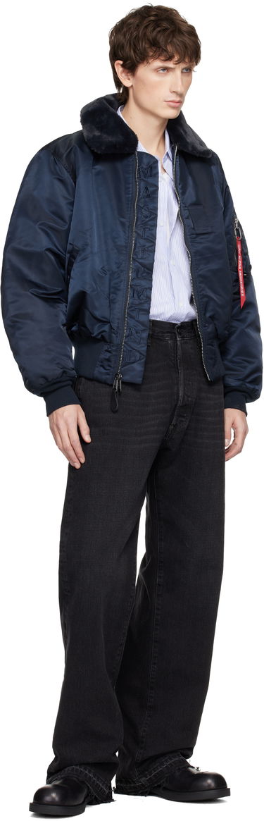 Bomber bunda Mastermind WORLD MASTERMIND WORLD Alpha Industries Edition Flight Reversible Bomber Jacket Modrá | MW25C15-BL105, 4