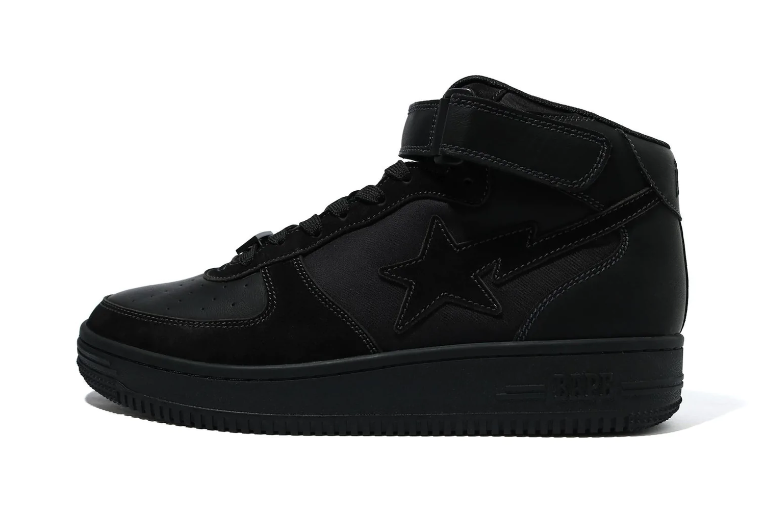 Tenisky a topánky BAPE Military Sta Mid "Black" Čierna | 1H30191006 BLK, 0