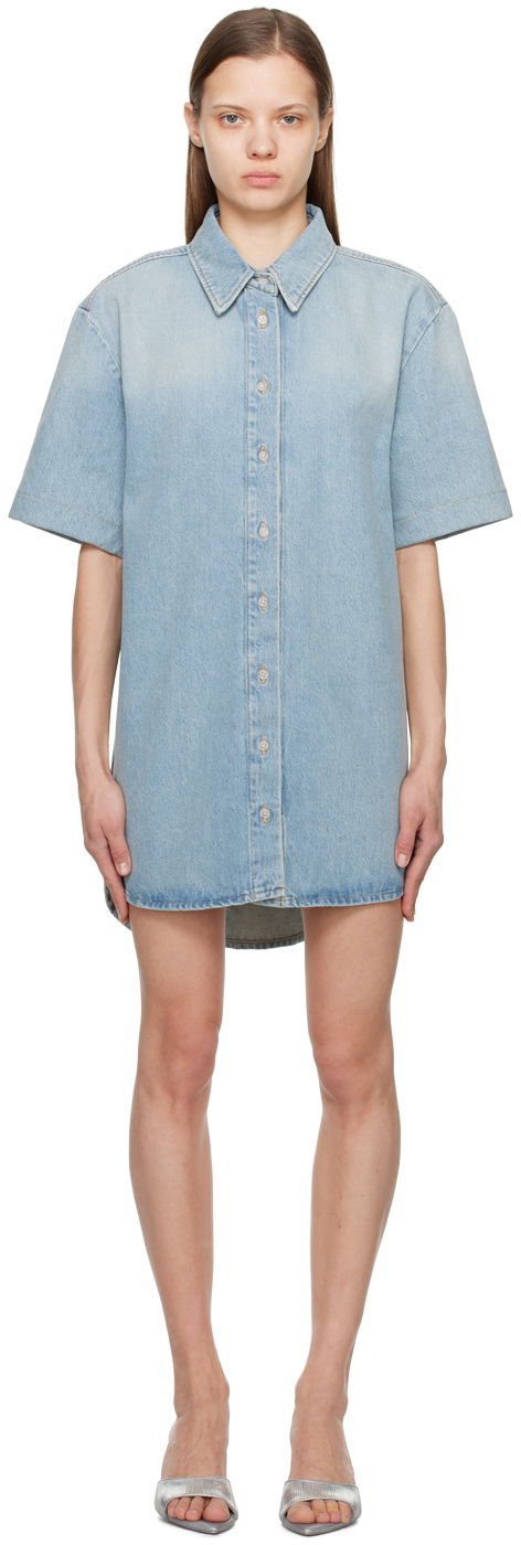 Šaty Loulou de Saison Loulou de Saison Sant Denim Minidress Modrá | SANT, 0