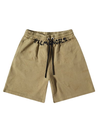 Šortky Palm Angels Logo Short Zelené | PMCI010S23FLE0065610