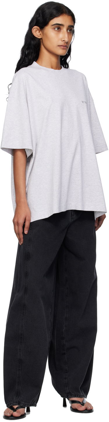 Tričko VETEMENTS Vetements Logo Regular Fit T-Shirt Šedá | UH76TR100G, 3
