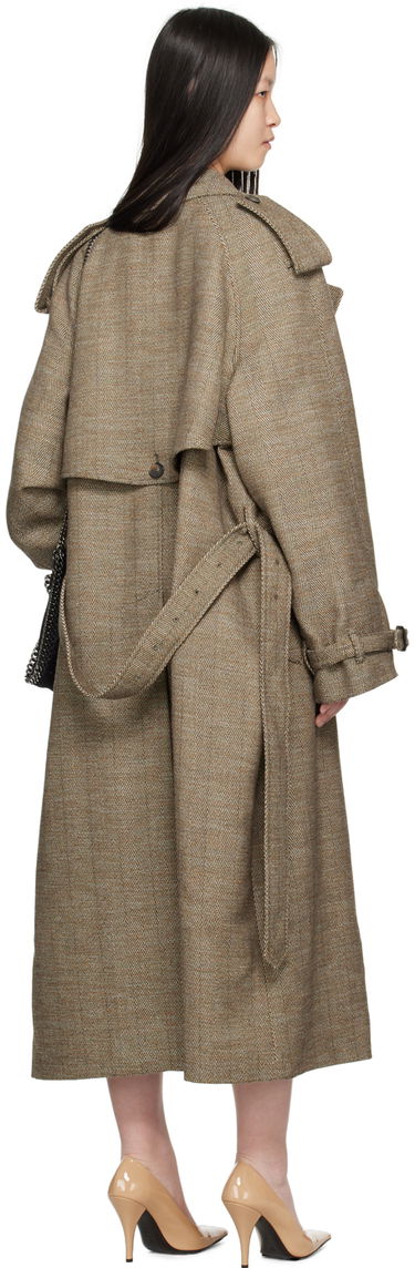 Trenčkot Stella McCartney Stella McCartney Belted Trench Coat Hnedá | 6700383EJ701, 2
