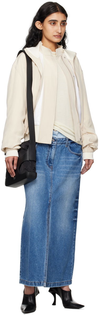 Sveter Helmut Lang Women's Shrug Knit Sweater Biela | SHRUG CREW, 3