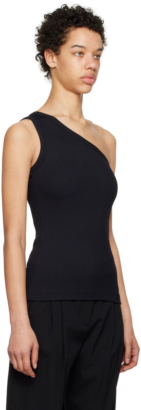 Tielko Stella McCartney Single-Shoulder Tank Top Čierna | 6J02043SPX31, 1