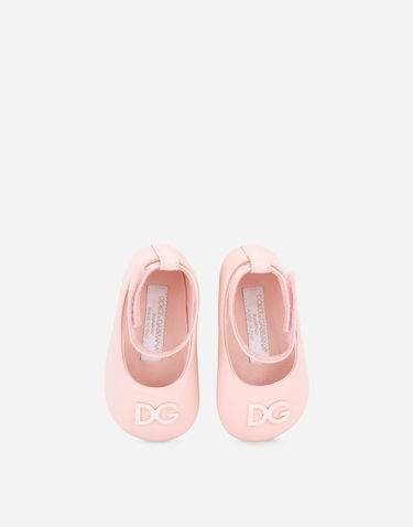 Tenisky a topánky Dolce & Gabbana Nappa Ballet Flats With Ankle Strap For First Steps (19-26) Ružová | DK0065A129380400, 3