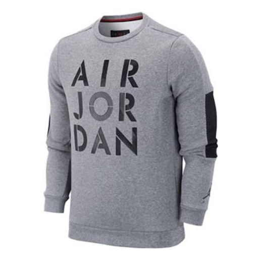 Sveter Jordan Jordan Word Mark Long Sleeve Sweatshirt Šedá | CK1355-091, 0