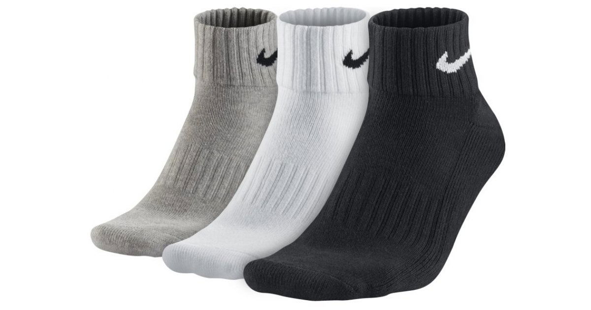 Cotton Quarter Socks 3-Pack