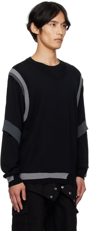 Sveter Andersson Bell Layered Crewneck Sweater Čierna | atb1334m, 1