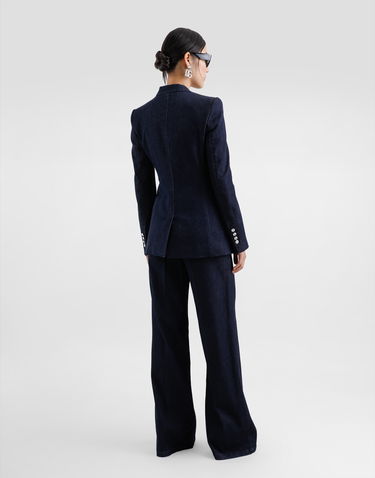 Bunda Dolce & Gabbana Dolce & Gabbana Turlington Single-Breasted Denim Jacket Modrá | F29Z8DG8MR3S9001, 2