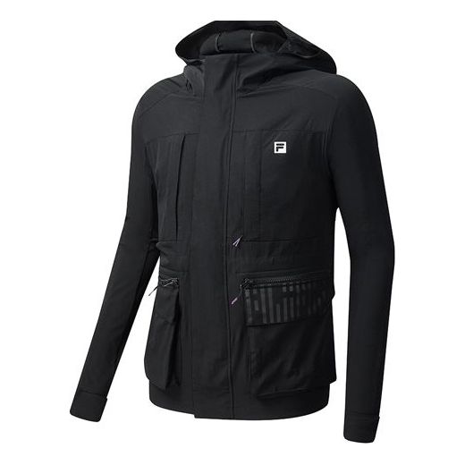 Vetrovka FILA Athletics Cargo Woven Jacket Čierna | A11M031712F-BK