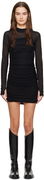 Helmut Lang Ruched Mini Dress