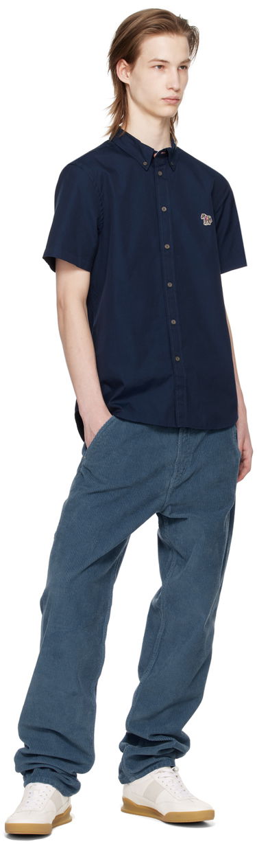 Košeľa Paul Smith PS Paul Smith Zebra Short Sleeve Shirt Navy | M2R-285U-FZEBRA-48, 3