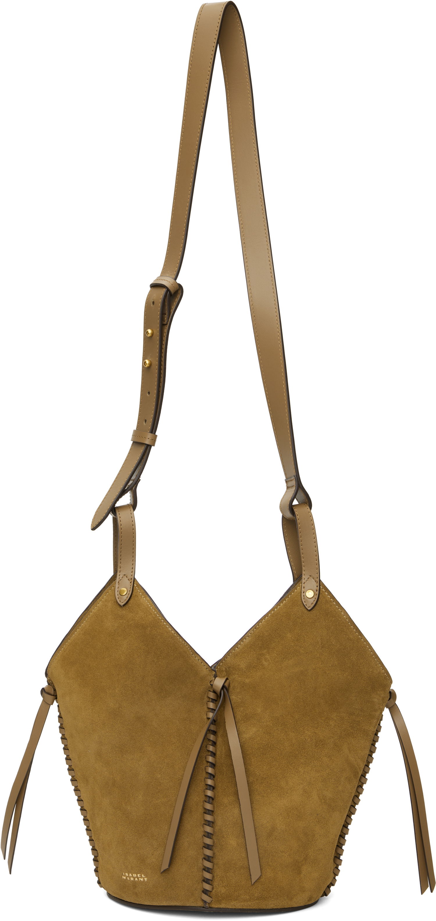 Kabelka ISABEL MARANT Isabel Marant Tampa Mini Suede Shoulder Bag Hnedá | PM0067FA-C2C13M, 0