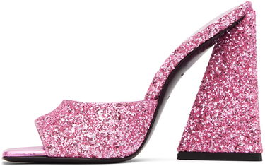 Doplnky The Attico Attico Devon Glitter Mules Ružová | 232WS000 G001, 2
