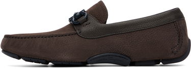 Tenisky a topánky FERRAGAMO Salvatore Ferragamo Gancini Ornament Driver Loafers Hnedá | 784300, 2