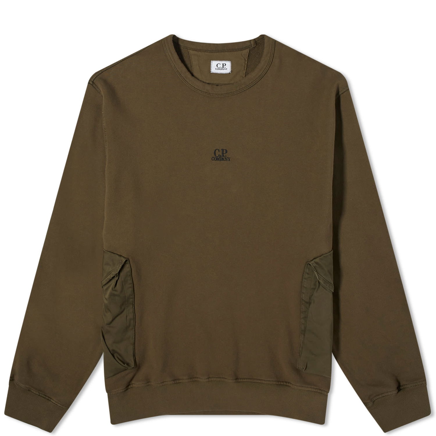 Mikina C.P. Company Pocket Crew Sweat Hnedá | 16CMSS248A-110039M-683, 0