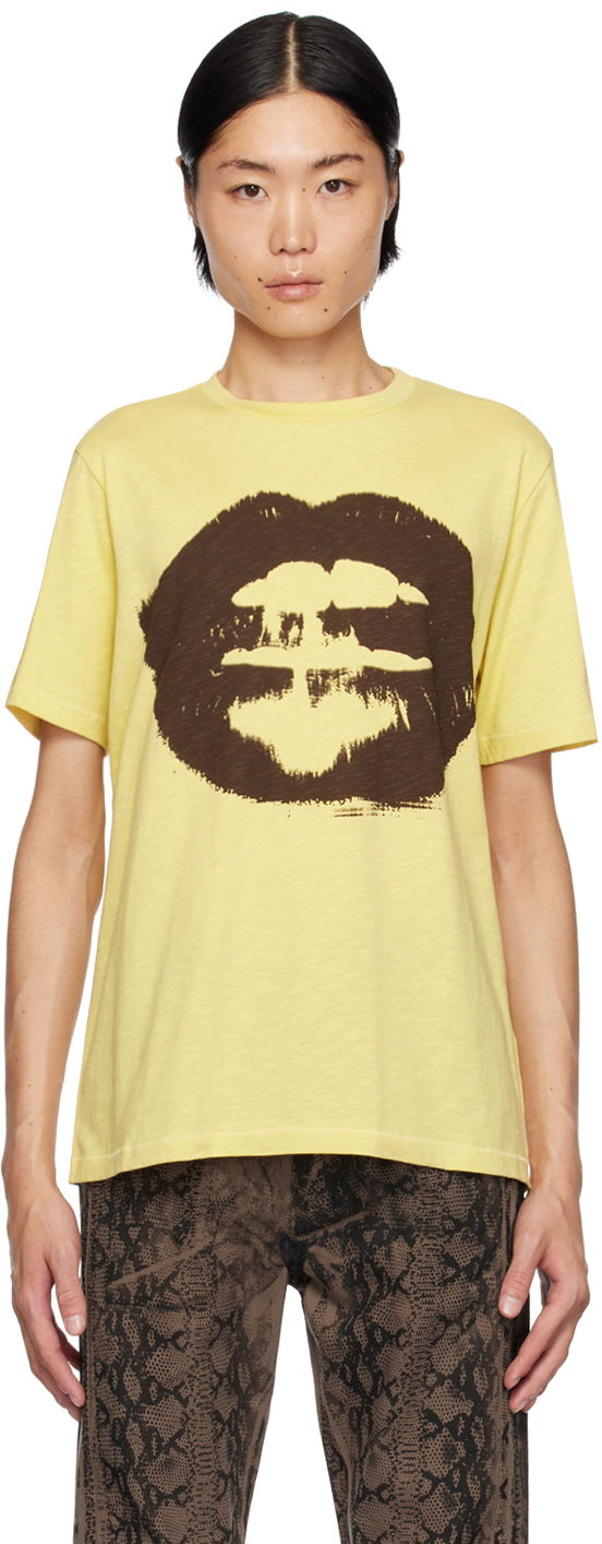 Tričko Paul Smith Paul Smith Commission Edition Lips Graphic T-Shirt Žltá | M1R-494Y-LP4033-09, 0