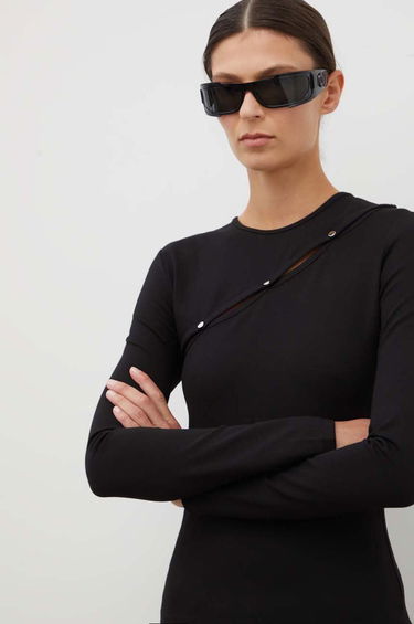 Tričko Samsoe Samsoe Long Sleeve Top Čierna | F23300128, 0