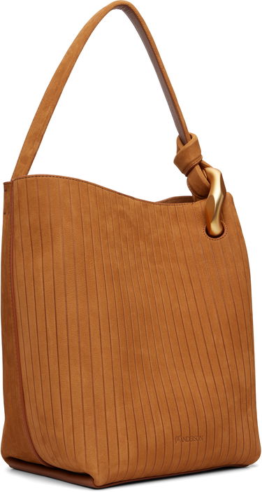 Tote bag JW Anderson 'The JWA Corner Bucket' Tote with Vertical Texture and Sculptural Hardware Hnedá | HB0737-LA0375, 1