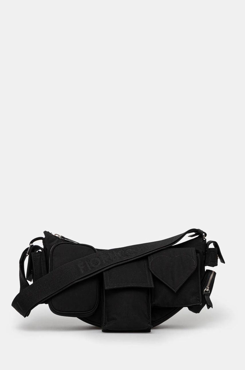 Ľadvinka Fiorucci Nylon Super Pocket Bag Čierna | U01FMABA123NY01BK01, 0