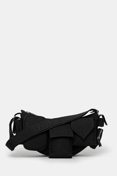 Ľadvinka Fiorucci Nylon Super Pocket Bag Čierna | U01FMABA123NY01BK01, 0