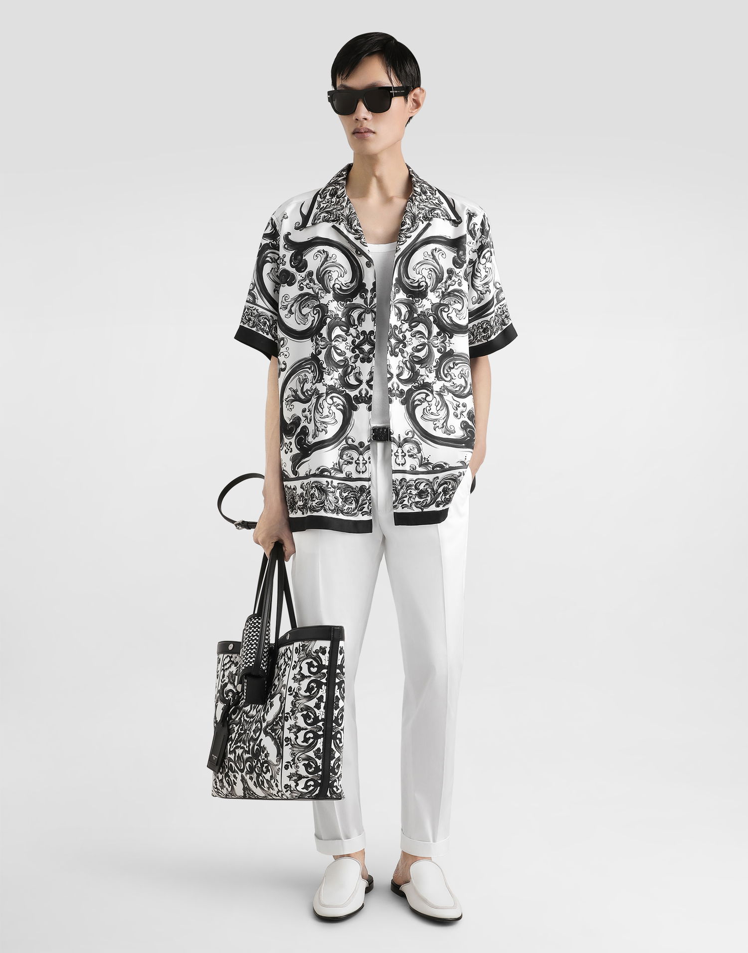 Nohavice Dolce & Gabbana Dolce & Gabbana Cotton Gabardine Trousers 52 Biela | GW13EZFUFNVW0111, 1