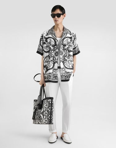Nohavice Dolce & Gabbana Dolce & Gabbana Cotton Gabardine Trousers 52 Biela | GW13EZFUFNVW0111, 1