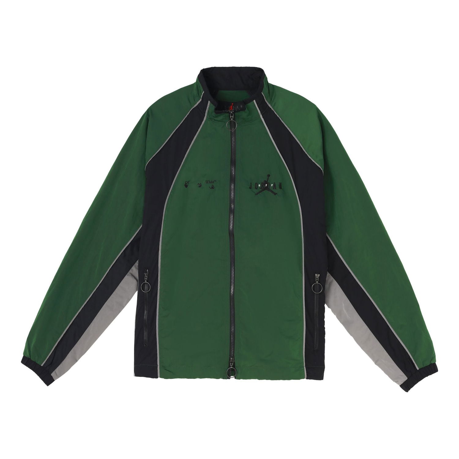 Vetrovka Jordan Off-White x Air Jordan Track Jacket Zelené | CV3503-361, 0