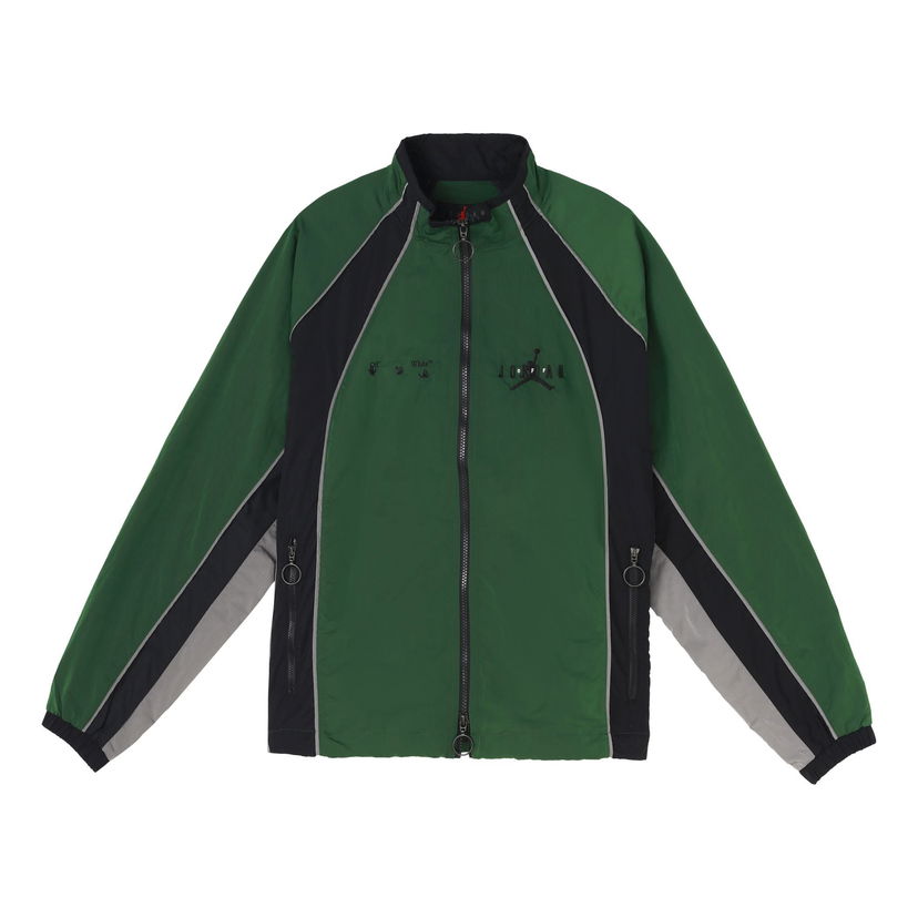 Vetrovka Jordan Off-White x Air Jordan Track Jacket Zelené | CV3503-361