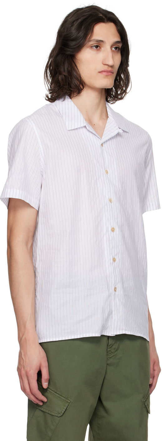 Košeľa Paul Smith PS Paul Smith Striped Camp Shirt Biela | M2R-114R-M22060-02, 1