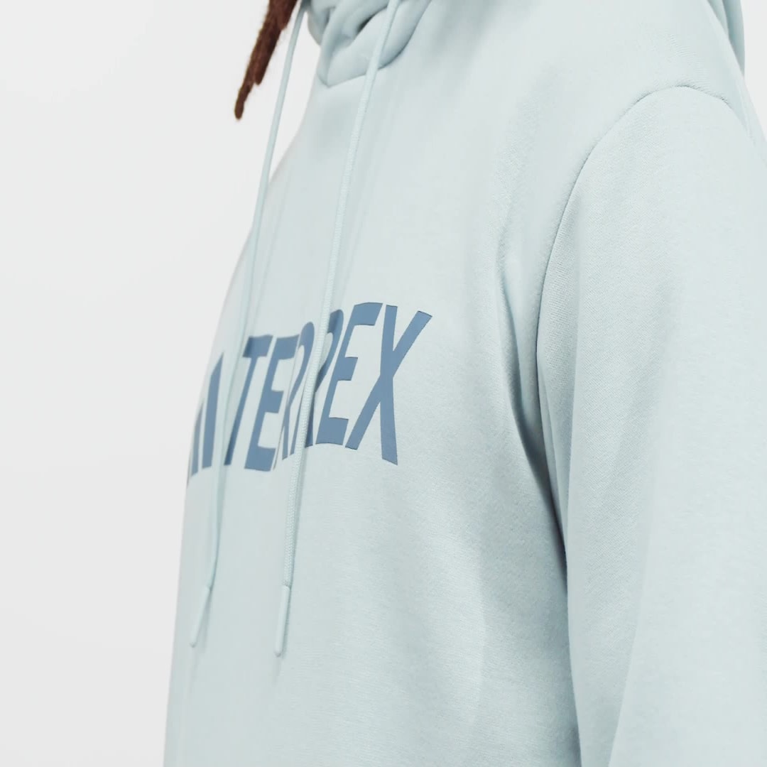 Mikina adidas Performance Multi Logo Hoodie Modrá | JH3277, 1