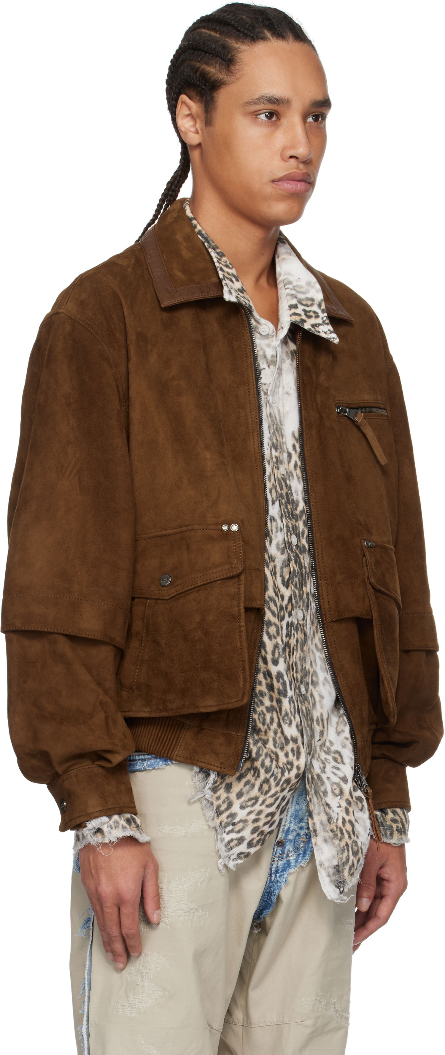 Bomber bunda Andersson Bell Andersson Bell Mikoos Suede Bomber Jacket Hnedá | awa673m, 1
