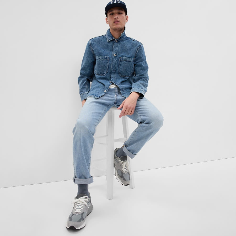 Džínsy GAP Straight Jeans Modrá | 598134-00, 0