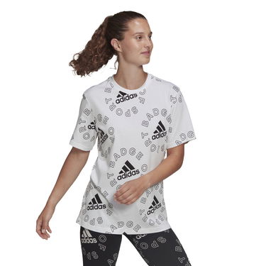 Tričko adidas Performance Allover Print Sports T-shirt Biela | HC9186, 1