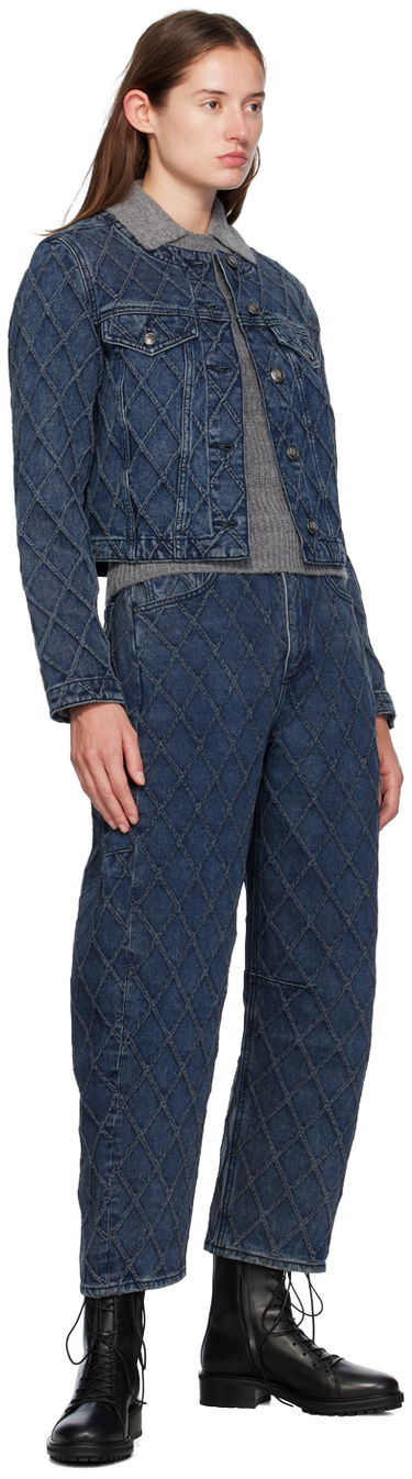 Bunda rag & bone Quilted Denim Jacket Modrá | WDD24F1438Q2KA, 3