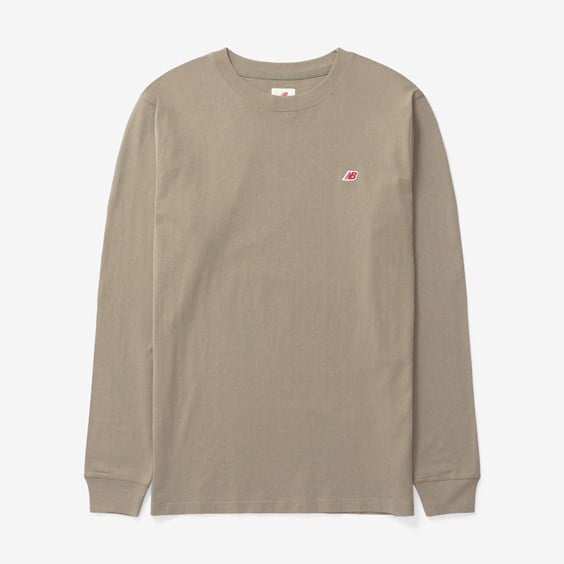 Tričko New Balance Made In Usa Core Long Sleeve T-shirt Béžová | MT21542TCO, 0