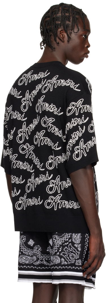 Tričko AMIRI Script Knit Sweater Čierna | AMKNTE1028, 2