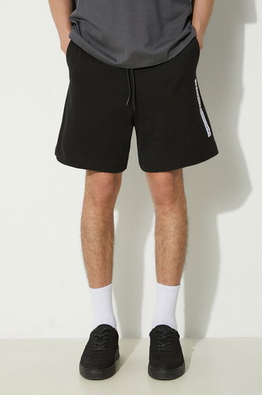 Šortky Alpha Industries Flock Logo Shorts Čierna | 146366, 0