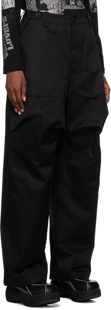 Cargo nohavice We11done We11done Paneled Trousers Čierna | WD-PT1-23-238-W-BK, 1