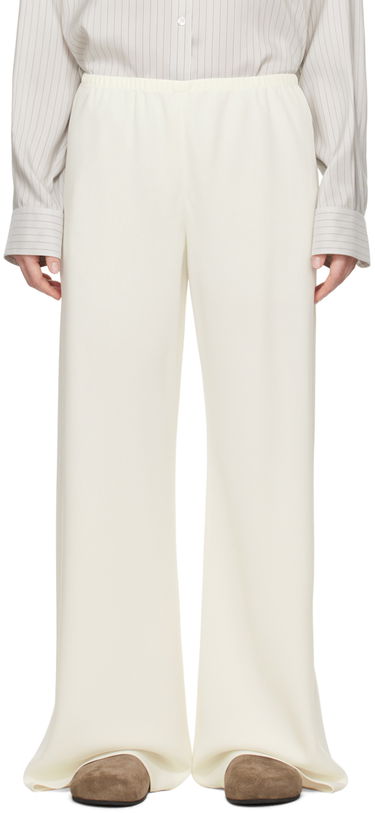Nohavice The Row Gala Wide Leg Trousers Biela | 1766-W1968, 0