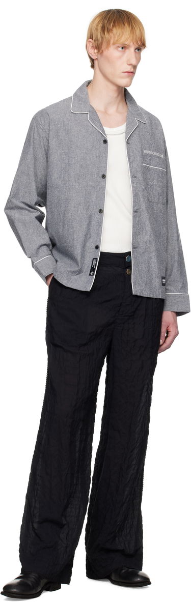 Košeľa Neighborhood Neighborhood Long Sleeve Pajama Shirt Šedá | 251TSNH-SHM10, 3