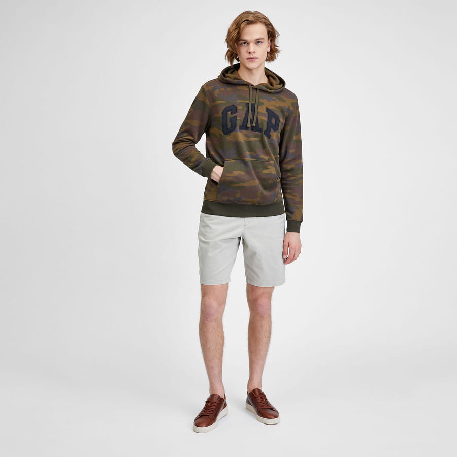 Mikina GAP Printed Heritage Logo Hoodie Hnedá | 804039-00, 1