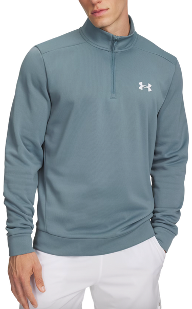 Mikina Under Armour Armour Fleece 1/4 Zip Pullover Tyrkysová | 1373358-587, 0