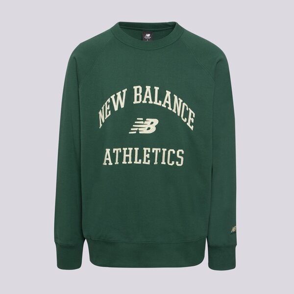 Mikina New Balance Athletics Varsity Crew Sweatshirt Zelené | MT33550NWG, 0