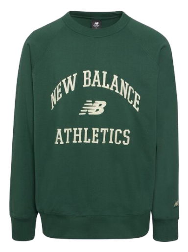 Mikina New Balance Athletics Varsity Crew Sweatshirt Zelené | MT33550NWG